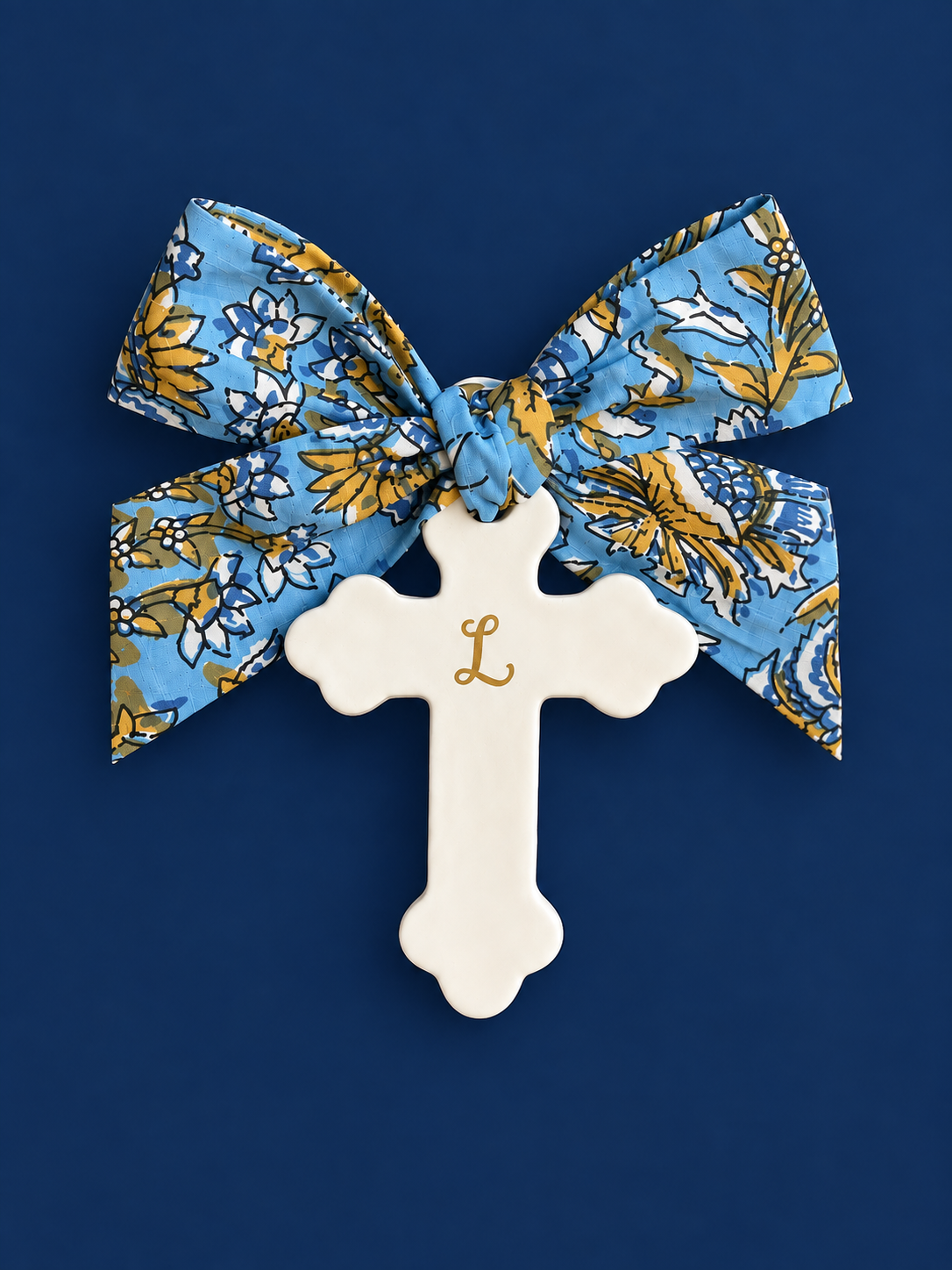 Croix en argile blanche